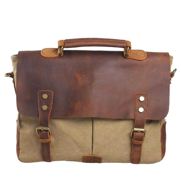 Mens Waterproof Canvas Messenger Bag