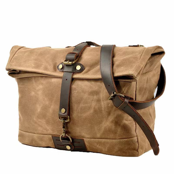 SHARE Vintage Canvas Messenger Bag Laptop And Motobags