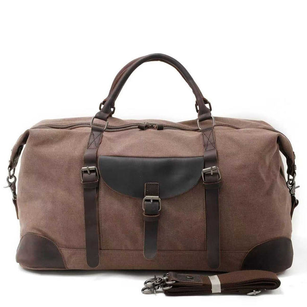 Mens Waxed Canvas Travel Duffle Bag